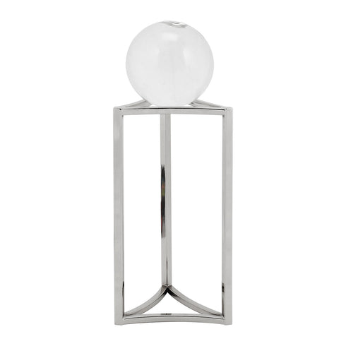 Silver Crystal Ball Stand